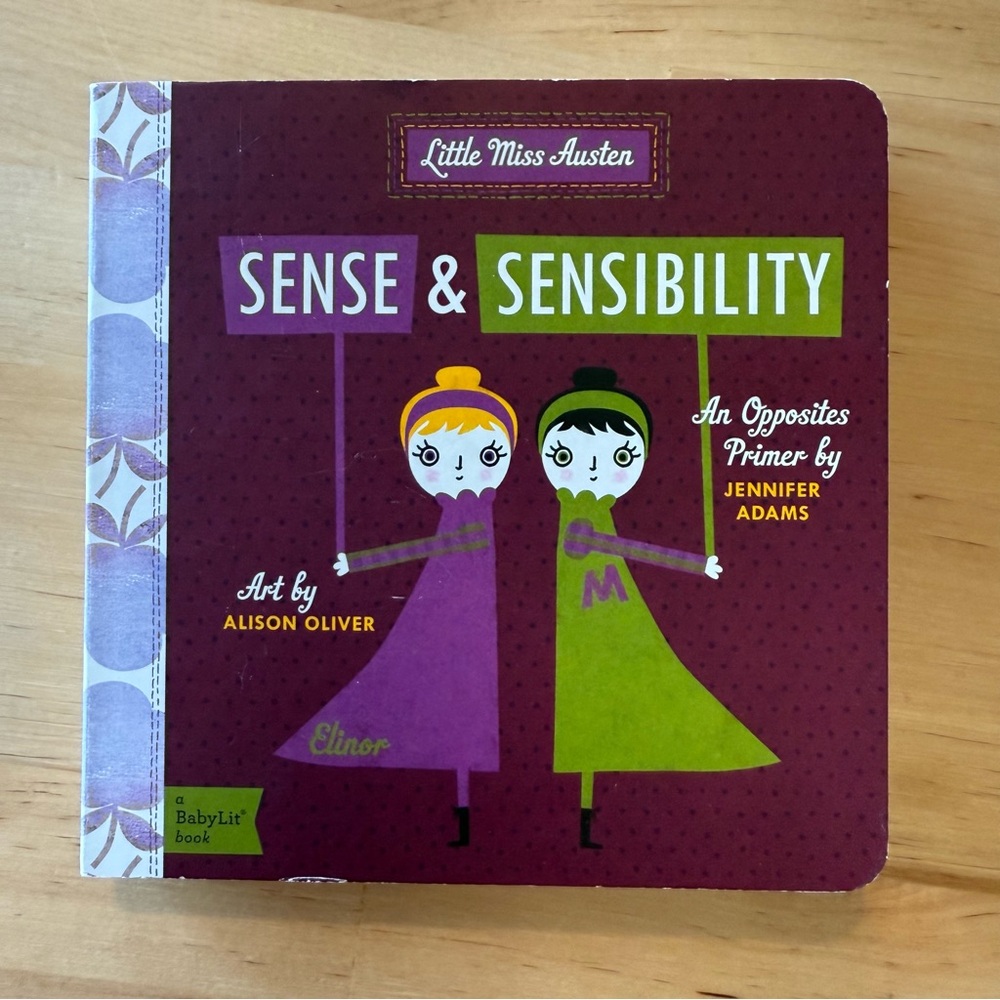 🔆 Bundle items 6 for $30 Little Miss Austen Sense & Sensibility Board Book